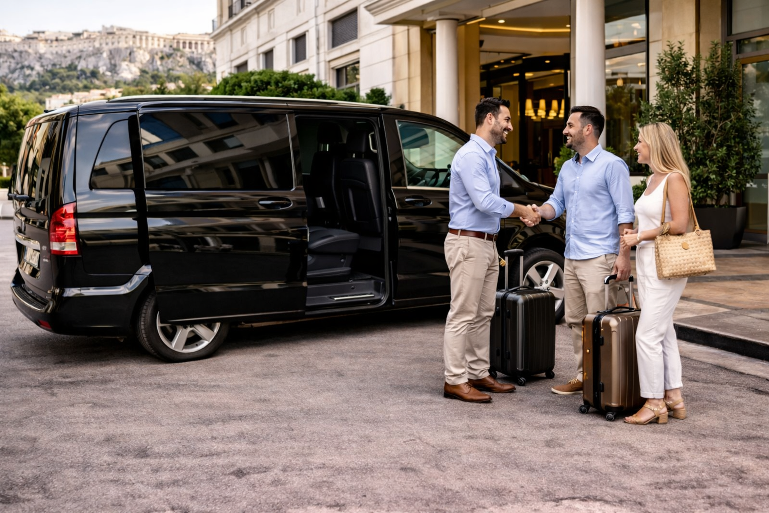 Private Transfers Athens to Hotels, City Center & Suburbs