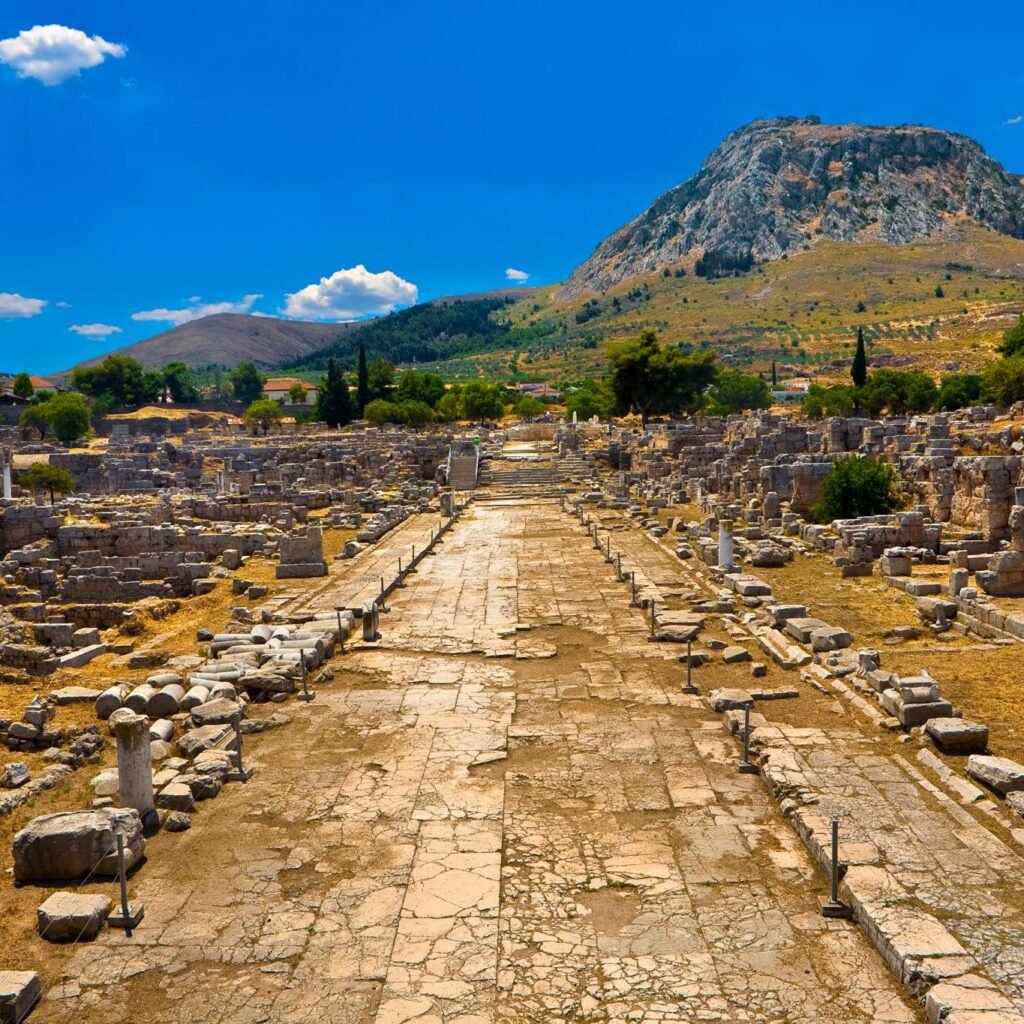 Alternative view of Corinth Canal and Ancient Corinth Tour from Athens