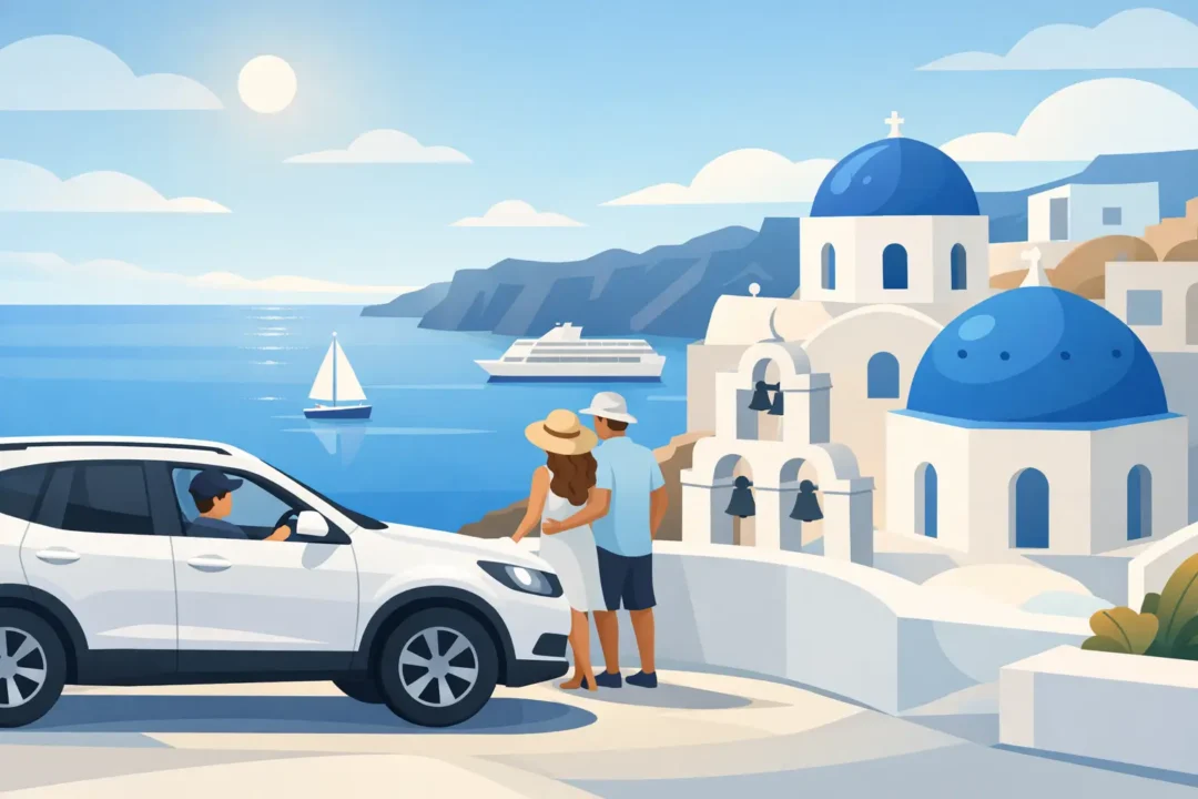 Full Day Driver Santorini for Your Perfect Day