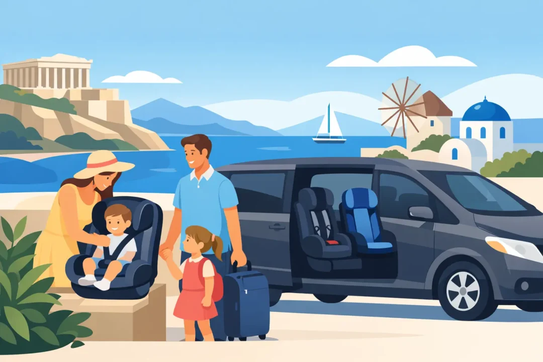 Private Transfer With Child Seats in Greece