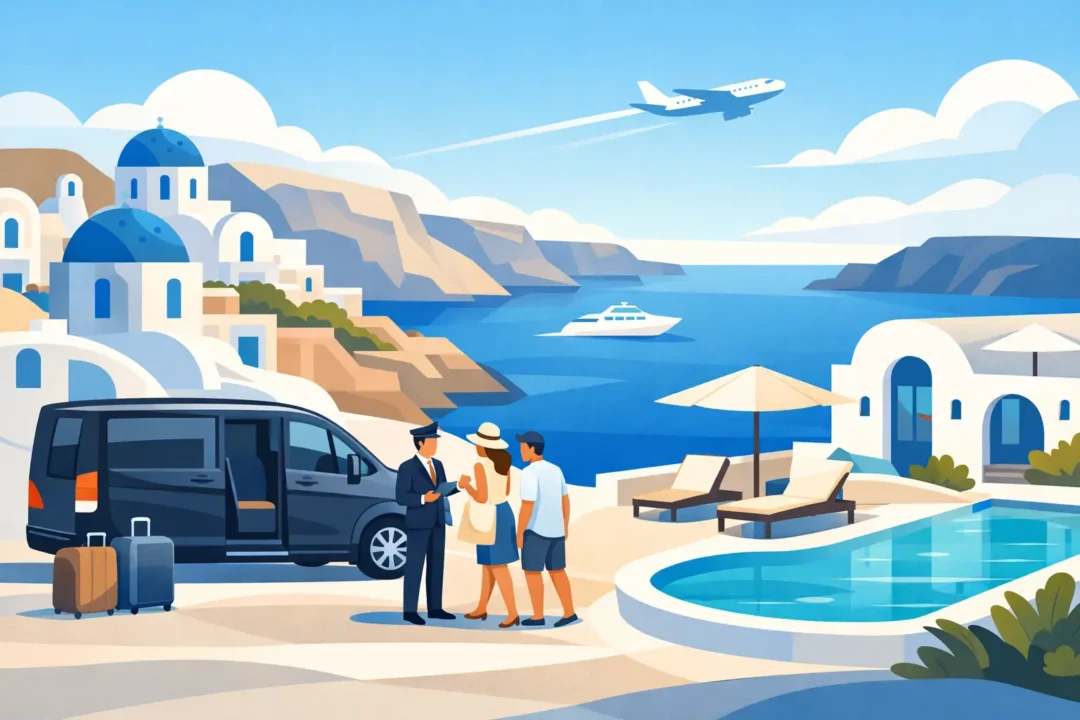 Santorini Villa Transfer Service That Works