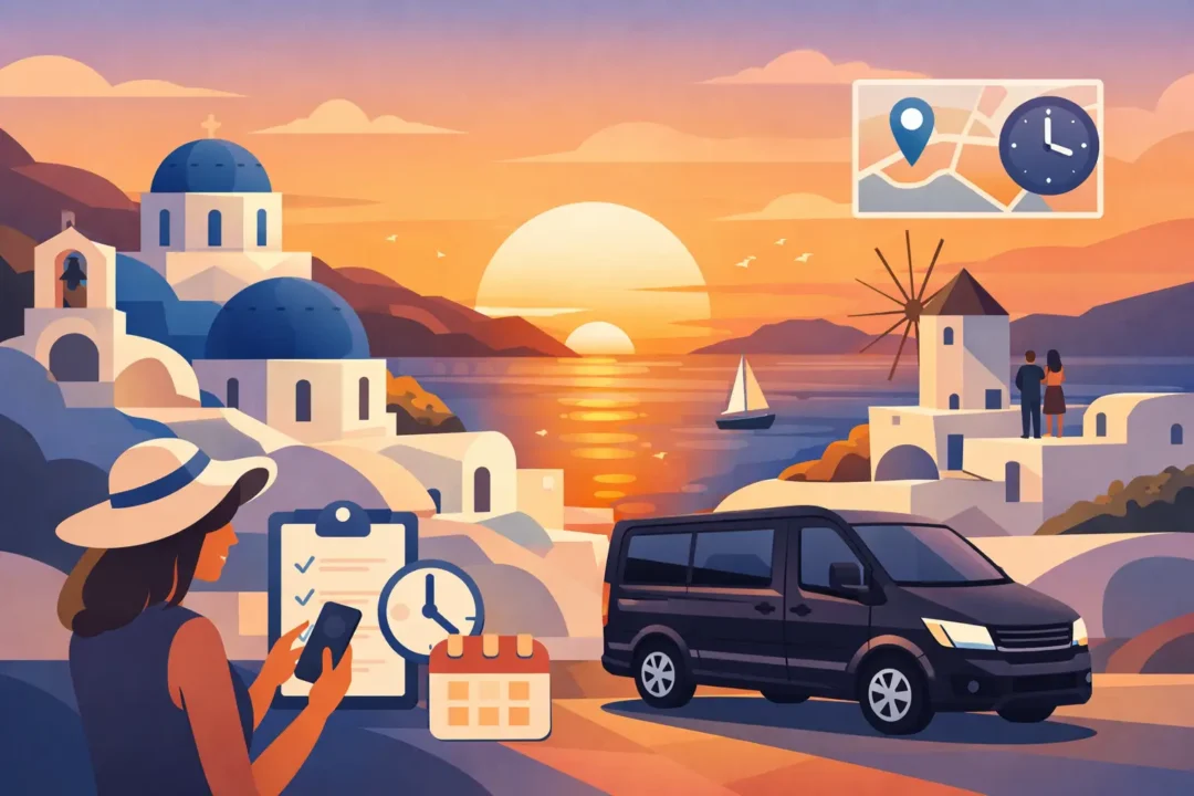How to Schedule a Santorini Sunset Tour Driver