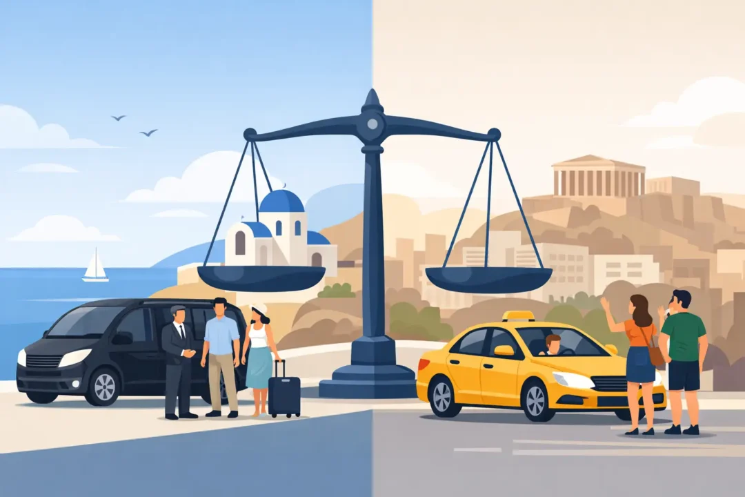 Private Transfer Versus Taxi in Greece: Which Fits?