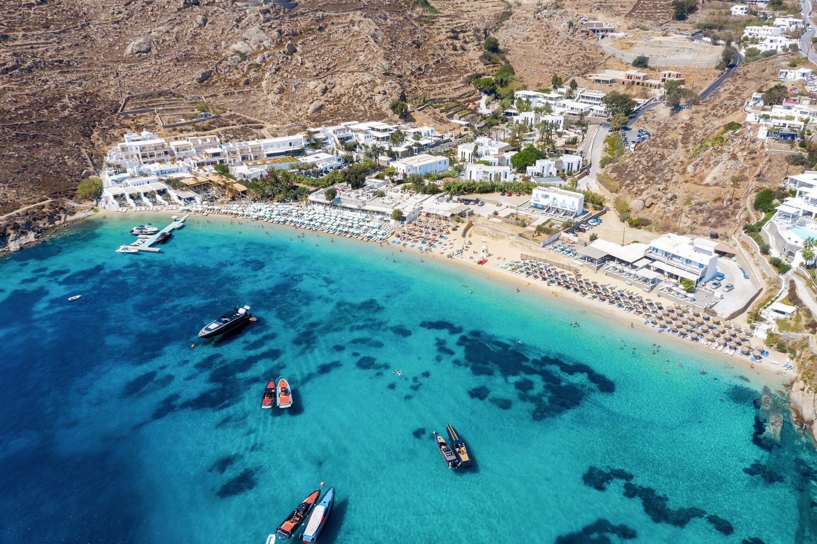 Mykonos airport to Psarou