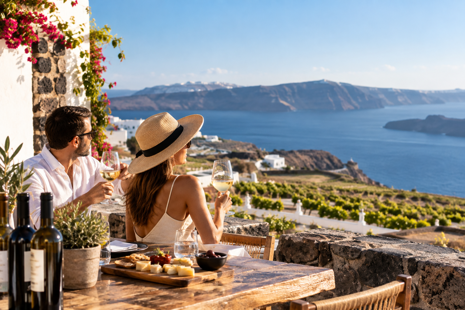 3 Hours Private Wine Tour in Santorini