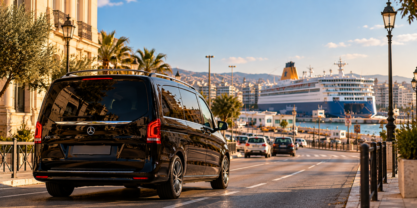 Private transfer from Athens Airport to Piraeus Port